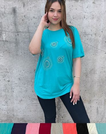 Polera de Algodón para Dama x 12 Unds. Talla: Estándar