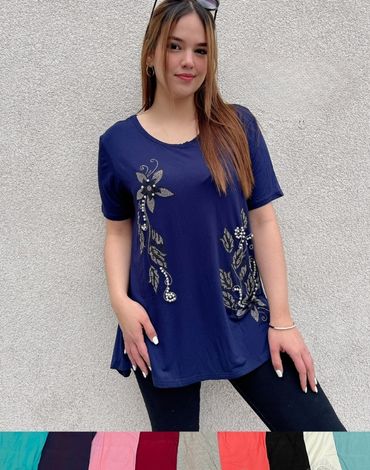 Polera de Algodón para Dama x 12 Unds. Talla: Estándar