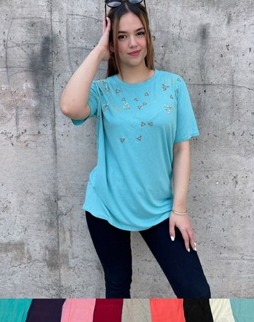 Polera de Algodón para Dama x 12 Unds. Talla: Estándar