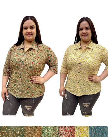 Polera para Señora Colores Surtidos x 12 Unds. Tallas: Grandes