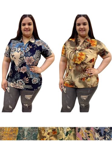 Polera para Señora Colores Surtidos x 12 Unds. Tallas: Grandes