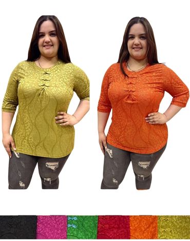 Polera para Señora Colores Surtidos x 12 Unds. Tallas: Grandes