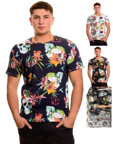 Polera de Hombre con Diseño x 12 Unds. Tallas: M - L - XL - XXL