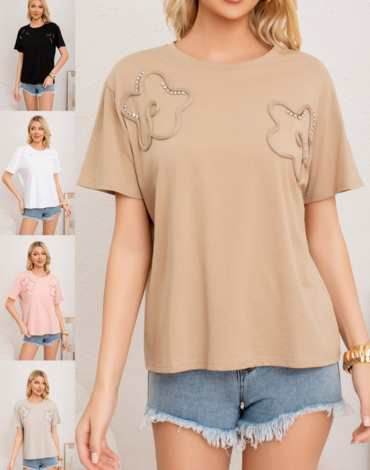 Polera de Dama Colores Surtidos x 12 Unds Talla: L/XL - 2XL/3XL