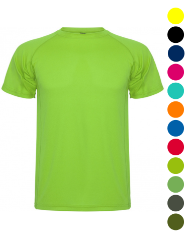 Polera Deportiva de Hombre (Elegir Talla y Color) x 12 Unds. Talla: S - M - L - XL - 2XL
