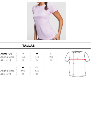 Polera Deportiva de Mujer (Elegir Talla y Color) x 12 Unds. Talla: S - M - L- XL - XXL