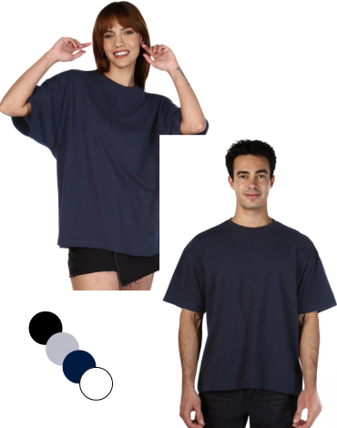 Polera Oversize Unisex (Elegir Talla y Color) x 10 Unds. Talla: S a XL