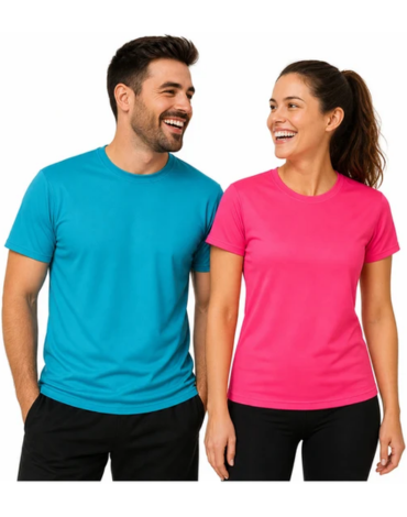 Polera Poliéster Unisex (Elegir Talla y Color) x 12 Unds. Talla: S a XXL.