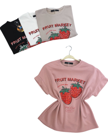 Polera Fruit de Dama Colores Surtidos x 12 Unds. Talla: S - M - L