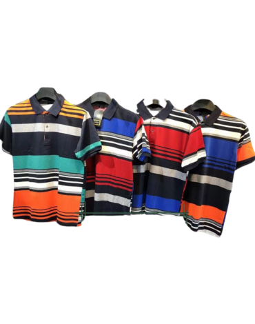 Polera de Hombre con Cuello Colores Surtidos x 16 Unds. Talla: M - L - XL -XXL