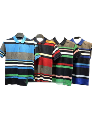 Polera de Hombre con Cuello Colores Surtidos x 16 Unds. Talla: M - L - XL -XXL