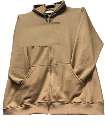 Polerón de Algodón Interior Franela Unisex con Cierre x 2 Und. Tallas: XXXL