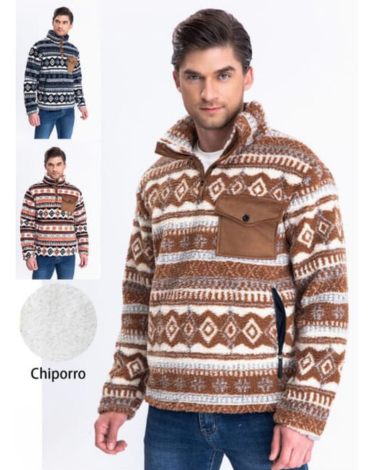 Polerón con Chiporro de Hombre x 12 Unds Tallas: S - M - L - XL