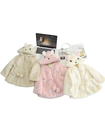 Poleron Plush de Niña Colores Surtidos x 12 Unds. Tallas: 6 - 12