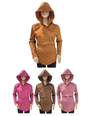 Polera de Lanilla Maternal Colores Surtidos x 3 Unds.Talla : M - L - XL