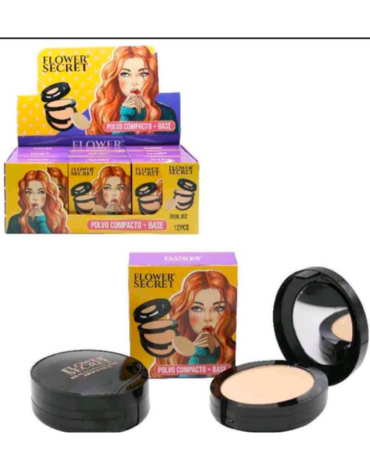 Polvo Compacto + Base Trio Color x 12 Unds.