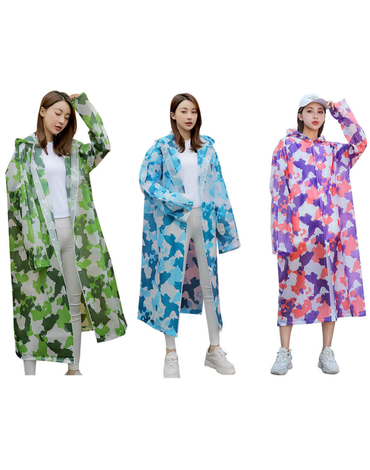 Poncho Impermeable Adulto Unisex x 12 Unds. Medida: 145 x 65 cm aprox.