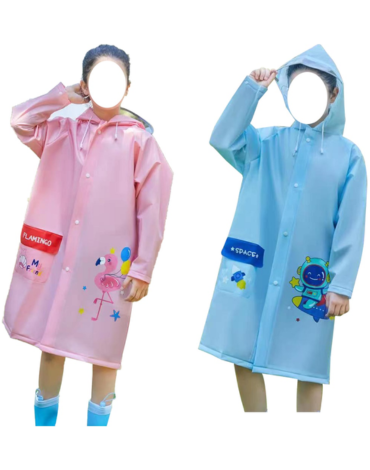 Poncho Impermeable Infantil Colores Surtidos x 12 Unds. Talla: M - 3XL