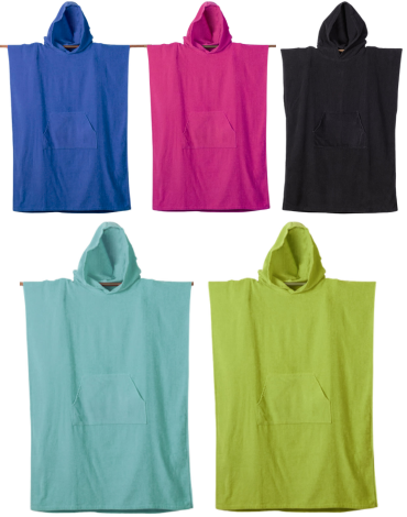 Poncho de Playa Colores Surtidos x 4 Unds. Medida: 70 x 100 cm aprox