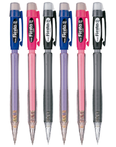 Portamina Pentel Colores Surtidos x 12 Unds. Medida: 0.7 mm