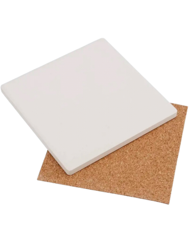 Posavasos ELR Sublimación Cerámica Cuadrado x 25 Unds. Medida: 10 x 10 cm aprox.