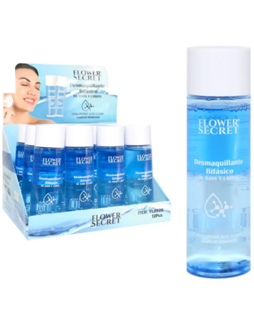 Desmaquillante Bifásico con Ácido Hialurónico x 12 Unds. Medida: 120 ml aprox.