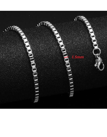 Cadena De Acero Inoxidable x 12 Unds.Medida : 50 cm aprox.