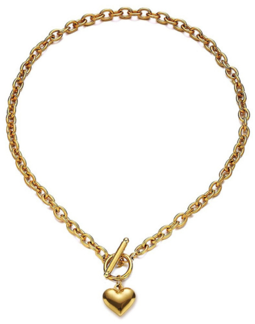 Pulsera de Acero Diseño Corazón x 6 Unds.