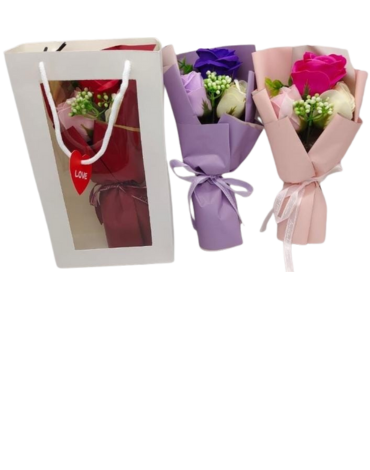 Ramo de Rosas Artificiales  x 120 Unds.Medida: 25 x 14 cm aprox