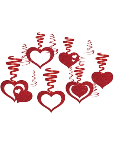 4 Set de Guirnaldas Corazon (1 Set Trae 12 PCS)