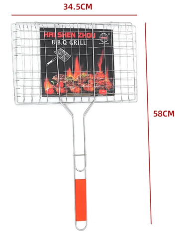 Rejilla Parrillera BBQ x 6 Unds. Medida: 34.5 x 58 cm aprox