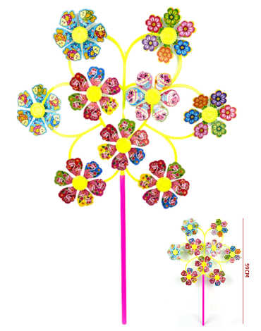 Remolino de Viento Multiflor x 12 Unds. Medida: 40 x 59 cm aprox.