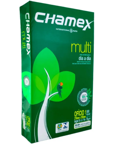 Papel Fotocopia Oficio 500 Hojas - 75 Gr x 4 Resma