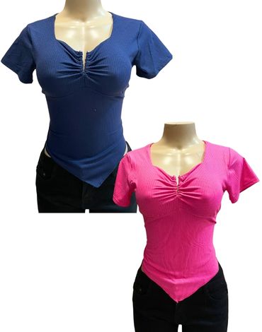 Polera de Dama Colores Surtidos x 12 Unds. Talla: Estándar