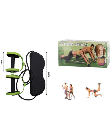 Rueda Ejercicios Abdominales Revoflex Xtreme x 4 Unds. Medida: 16 x 40 cm aprox.