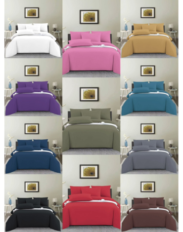 4 Set Sabana Poliéster Colores Surtidos (1 Set Trae 3 PCS) Medida: 1.5 Plaza