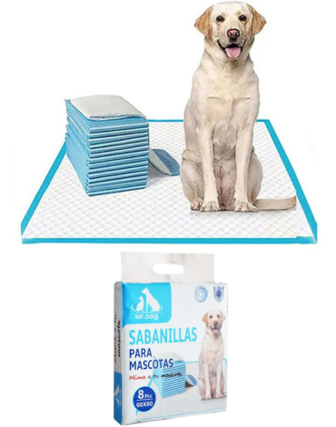 3 Set de Sabanillas para Mascota.Medida: 60 x 60 cm aprox.(1 Set Trae: 25 PCS)