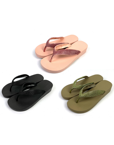 Sandalias Hawaianas para Mujer con Brillo x 12 Unds. Tallas : 36 - 41