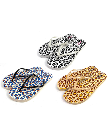 Sandalias Playeras Animal Print x 72 Unds. Tallas : 36 - 41
