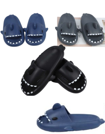 Chalas Diseño Tiburon Colores Surtidos x 36 Pares. Talla: 40/41 - 42/43 - 44/45