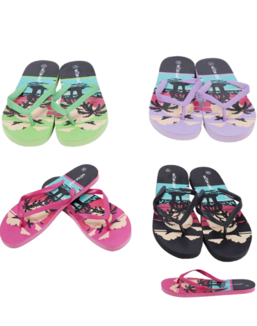Chalas de Mujer Colores Surtidos x 48 Pares. Talla: 36/37 - 38/39 - 40/41