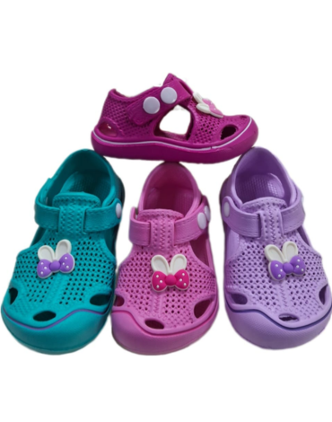Sandalias para Niñas Colores Surtidos x 48 Pares. Talla: 24 al 29