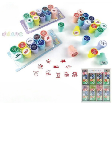 12 Set de Sellos Modelos Surtidos .(1 Set Trae : 10 PCS)