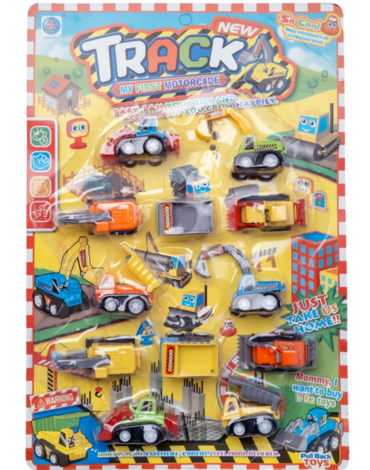 4 Set de Mini Carros New Track.(1 Set Trae: 15 PCS)