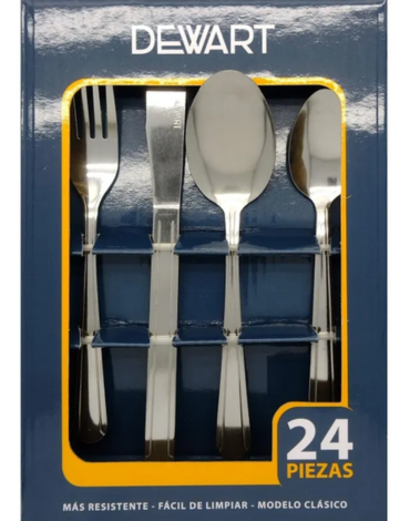 4 Juego de Cubiertos Clásico Dewart (1 Set Trae 24 PCS)