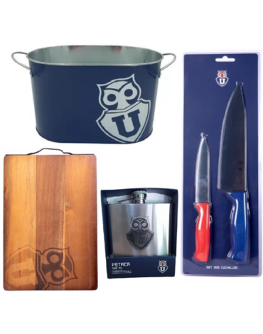 1 Set Parrillero Diseño U de Chile (1 Set Trae 4 PCS)