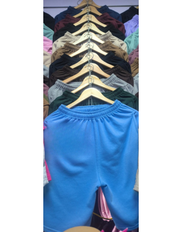 Short de Algodón con Bolsillo de Hombre (Elegir Talla y Color) x 4 Unds. Talla: S a XL.