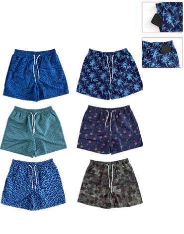 Traje de Baño Hombre Colores Surtidos x 12 Unds. Talla: M - L - XL - XXL