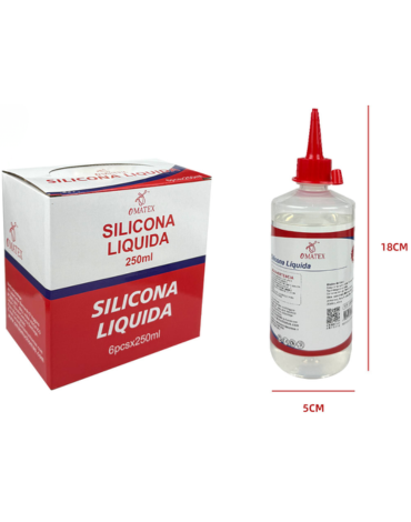 Silicona Liquida x 12 Unds. Medida: 250 ml aprox.