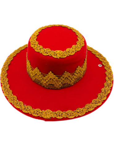 Sombrero Caporal Hombre Color Rojo x 3 Unds.